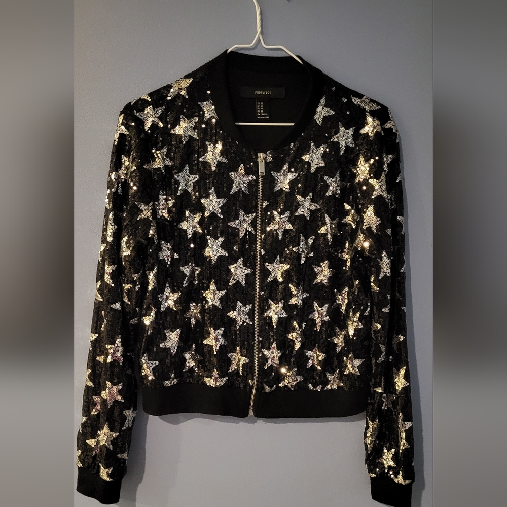 Forever21 zip up  jacket  size M